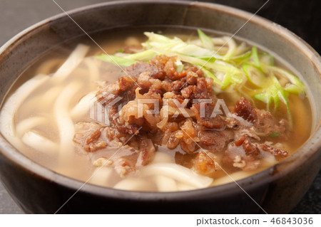 Meat noodles 46843036