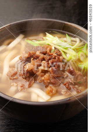 Meat noodles 46843039