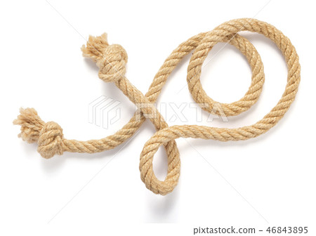 ship rope isolated on white 46843895