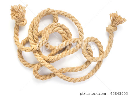 ship rope isolated on white ship rope isolated on white 46843903