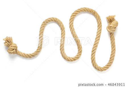 ship rope isolated on white 46843911