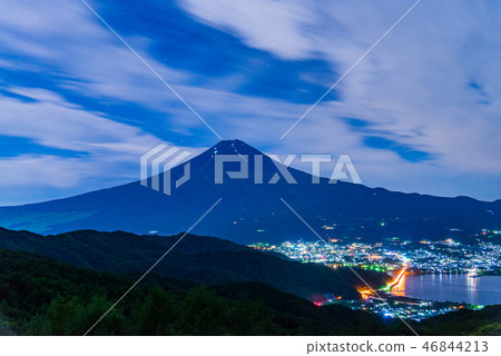 (Yamanashi Prefecture) Lake Kawaguchi and Mt. Fuji (Yamanashi Prefecture) Lake Kawaguchi and Mt. Fuji 46844213