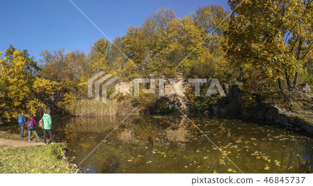 Autumn in Sofiyivka Park in Uman, Ukraine 46845737