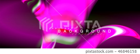 Blurred fluid colors background, abstract waves lines, mixing colours with light effects on light 46846158