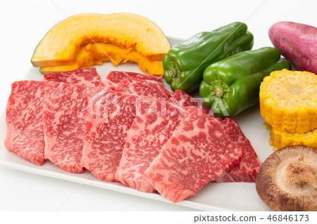 Yakiniku ingredients BBQ ingredients Yakiniku ingredients BBQ ingredients 46846173