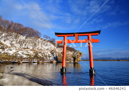 拍攝北海道Esoshicho的冬季景觀,準備迎接新年假期 拍攝北海道Esoshicho的冬季景觀,準備迎接新年假期 46846241