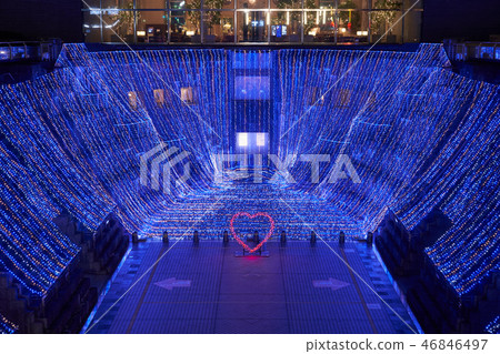 城市夜景橫濱聖誕節照明 城市夜景橫濱聖誕節照明 46846497