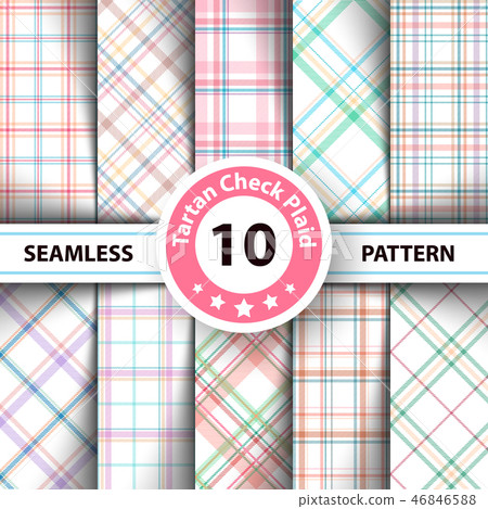 Classic tartan, Merry Christmas seamless patterns. Classic tartan, Merry Christmas seamless patterns. 46846588