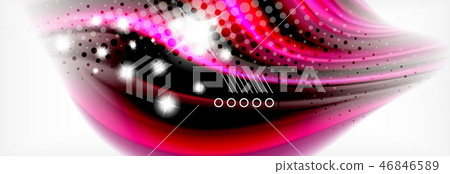 Abstract wave lines liquid fluid rainbow style color stripes background. Artistic illustration for Abstract wave lines liquid fluid rainbow style color stripes background. Artistic illustration for 46846589