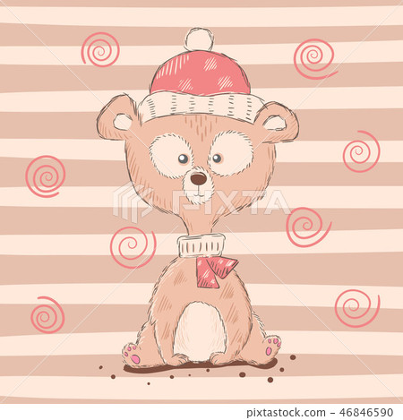 Cute, funny cartoon bear characters. Cute, funny cartoon bear characters. 46846590