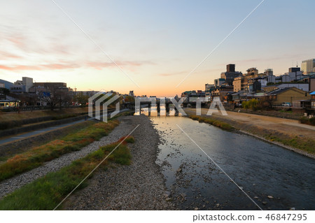 京都,鴨川早晨 京都,鴨川早晨 46847295