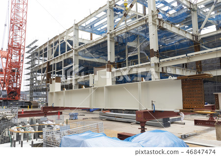 Construction site construction construction heavy machinery crane 46847474