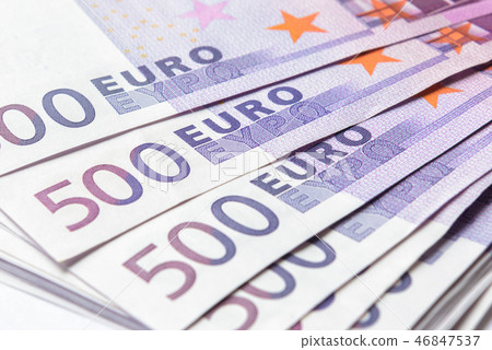 500 euro money banknotes like a fan 500 euro money banknotes like a fan 46847537