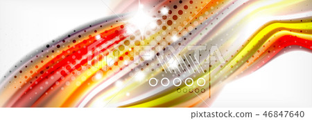 Abstract wave lines liquid fluid rainbow style color stripes background. Artistic illustration for Abstract wave lines liquid fluid rainbow style color stripes background. Artistic illustration for 46847640