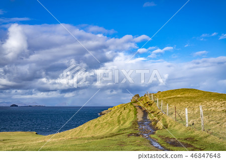 Gearren and fladaigh island in the little Minch between Skye and Lewis, Harris - Outer Hebrides Gearren and fladaigh island in the little Minch between Skye and Lewis, Harris - Outer Hebrides 46847648