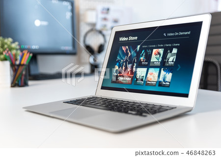 Video On Demand, multimedia subscription concept 46848263