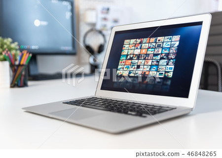 Video On Demand, multimedia subscription concept 46848265