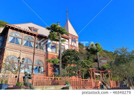 [Hyogo Prefecture] House of weathercock under fine weather 46848279