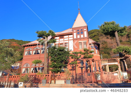 [Hyogo Prefecture] House of weathercock under fine weather 46848283