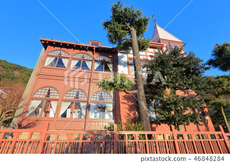 [Hyogo Prefecture] House of weathercock under fine weather 46848284