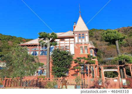[Hyogo Prefecture] House of weathercock under fine weather 46848310