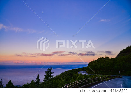(Shizuoka Prefecture) Mt. Fuji Fujinomiya 5th parking lot dawn (Shizuoka Prefecture) Mt. Fuji Fujinomiya 5th parking lot dawn 46848331