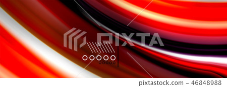 Color flow poster. Wave Liquid shape color background. Art design for your design 46848988