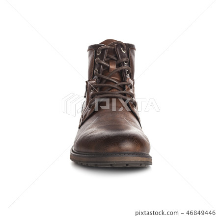 Men's shoes brown casual. Isolated on white background Men's shoes brown casual. Isolated on white background 46849446