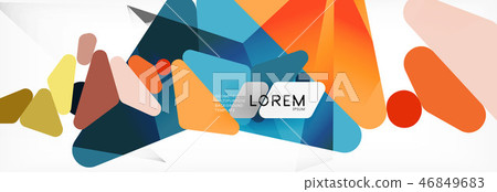 Science background. Abstract triangle pattern. Vector abstract geometric template 46849683