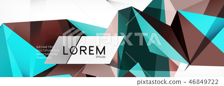 Science background. Abstract triangle pattern. Vector abstract geometric template Science background. Abstract triangle pattern. Vector abstract geometric template 46849722