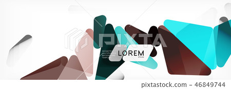 Science background. Abstract triangle pattern. Vector abstract geometric template Science background. Abstract triangle pattern. Vector abstract geometric template 46849744