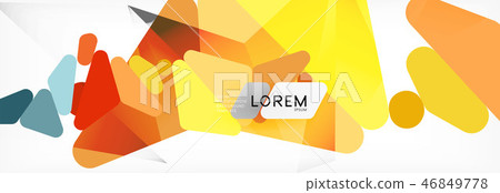 Science background. Abstract triangle pattern. Vector abstract geometric template 46849778