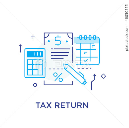 Important business event. Tax return. Calendar 46850355