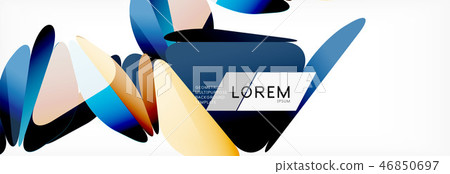 Triangle 3d polygonal art style. Future geometric design. Vector geometry futuristic illustration 46850697
