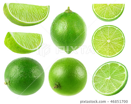 Isolated limes collection Isolated limes collection 46851700