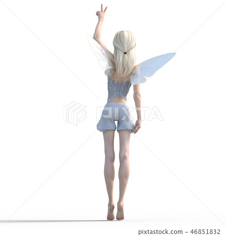 Real angel perming3DCG illustrations material 46851832