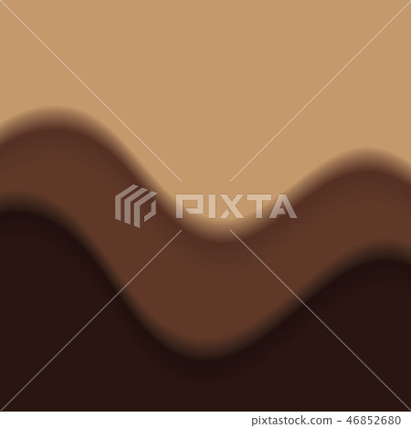 Chocolate and caramel droplet in top view. Chocolate and caramel droplet in top view. 46852680