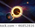Extraterrestrial life form in outer space near 46852816