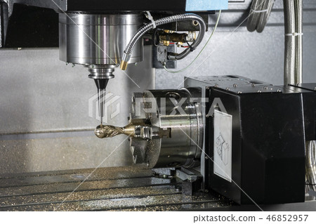 The 4-axis CNC milling machine . 46852957