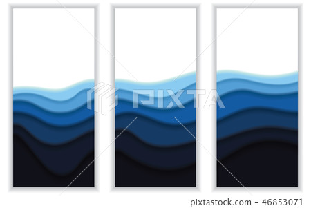 Abstract background with paper cut shapes. 46853071