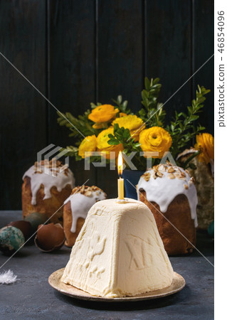 Cottage cheese dessert Paskha 46854096