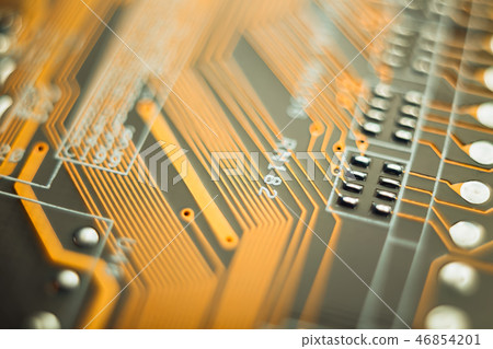Electronic circuit blur Electronic circuit blur 46854201