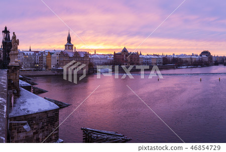 Charles bridge in Prague, Czech republic Charles bridge in Prague, Czech republic 46854729