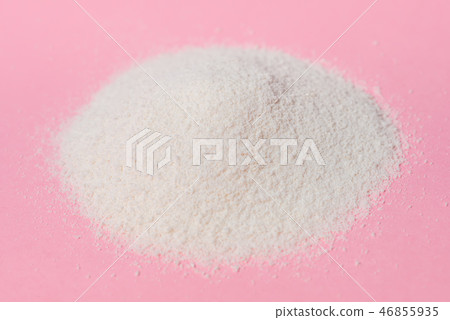 natural collagen powder over pink background,  46855935