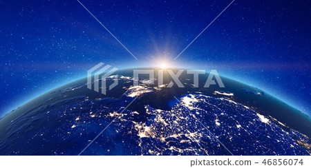 China and Japan sunrise China and Japan sunrise 46856074