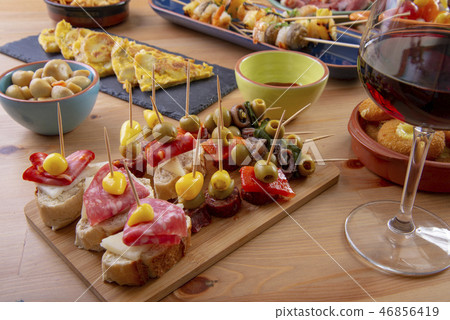 Tapas or antipasto starters 46856419