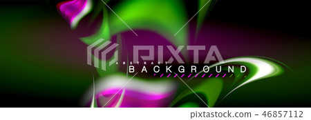 Blurred fluid colors background, abstract waves lines, mixing colours with light effects on light 46857112