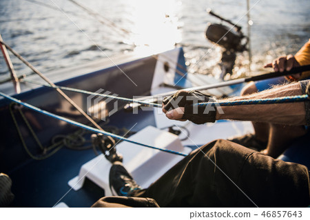 pulling rope boat