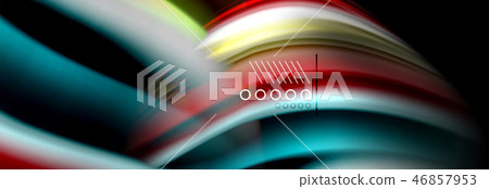 Color flow poster. Wave Liquid shape color background. Art design for your design Color flow poster. Wave Liquid shape color background. Art design for your design 46857953