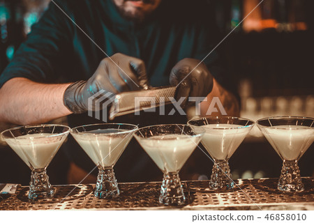 Cocktail Preparation.  46858010